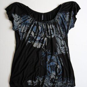 Y2K Style Gemstone Shirt